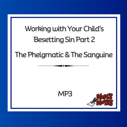 Working With Your Child's Besetting Sin Part 2 MP3