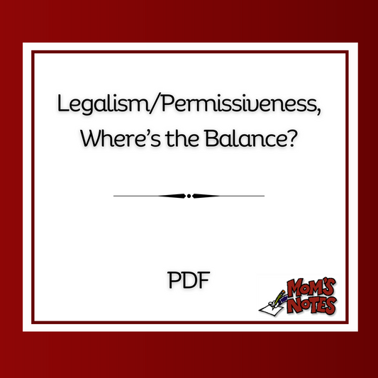 Legalism/Permissiveness, Where's the Balance PDF